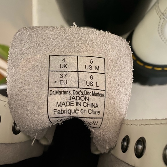 Dr Martens white Jadon boots - Picture 3 of 3